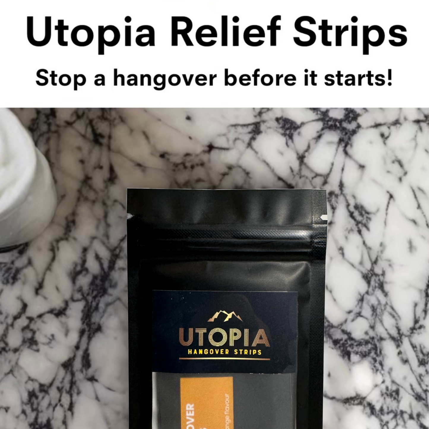 Utopia Pre-Party Strips (30 Count) Mango & Orange All Natural Solution to Preventing Hangovers