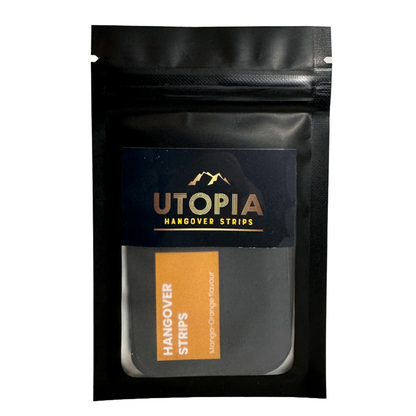 Utopia - Hangover  Prevention Strips - (10 Count) - All Natural Mango & Orange Oral Strips - Prevent Hangovers Before First Beverage