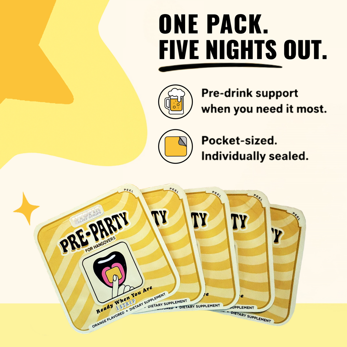 Pre-Party Strips (5 Count)
